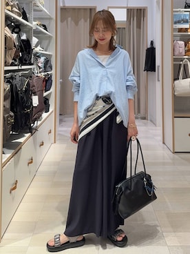 「アイテム（タンクトップ）」を使った、せこ子さん（レディース・159cm・40代）の春コーディネート