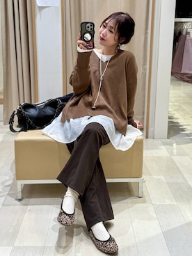 せこ子さん（レディース・159cm）の冬コーディネート