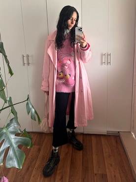 「Desigual（デシグアル）のアイテム（ジャケット/アウター）」を使った、Andrea Sugusさん（レディース・165cm）の春コーディネート