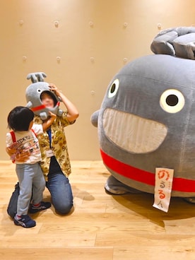 「CHUMS（チャムス）のアイテム（トップス）」を使った、norurundaisuki3さん（レディース・155cm）の秋コーディネート