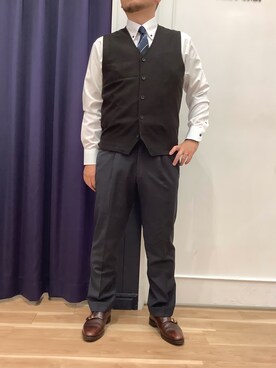 BRICK HOUSE シャツ工房 福岡橋本木の葉モール店さん（メンズ・163cm）の秋コーディネート