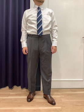 BRICK HOUSE シャツ工房 福岡橋本木の葉モール店さん（メンズ・163cm）の秋コーディネート