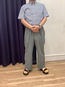 BRICK HOUSE シャツ工房 福岡橋本木の葉モール店さん（メンズ・163cm）の夏コーディネート