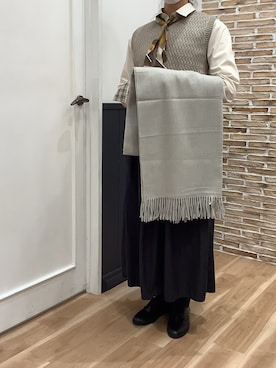 BRICK HOUSE シャツ工房 福岡橋本木の葉モール店さん（レディース・164cm）の冬コーディネート