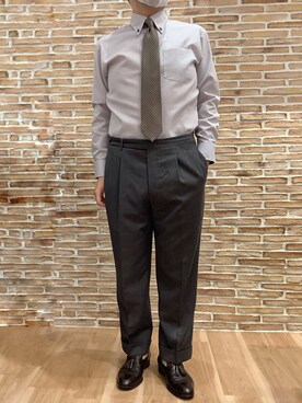 BRICK HOUSE シャツ工房 福岡橋本木の葉モール店さん（メンズ・163cm）の冬コーディネート