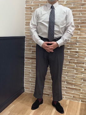 BRICK HOUSE シャツ工房 福岡橋本木の葉モール店さん（メンズ・163cm）の冬コーディネート