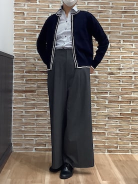 「アイテム（ビジネスシャツ）」を使った、BRICK HOUSE シャツ工房 福岡橋本木の葉モール店さん（レディース・164cm）の春コーディネート
