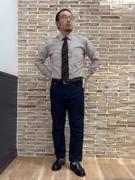 BRICK HOUSE シャツ工房 福岡橋本木の葉モール店さん（メンズ・163cm）の秋コーディネート