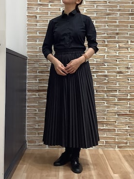 「アイテム（ビジネスシャツ）」を使った、BRICK HOUSE シャツ工房 福岡橋本木の葉モール店さん（レディース・164cm）の夏コーディネート