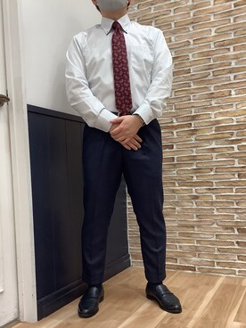 BRICK HOUSE シャツ工房 福岡橋本木の葉モール店さん（メンズ・163cm）の冬コーディネート