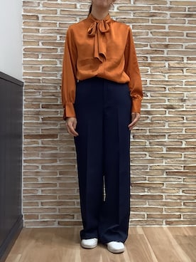 BRICK HOUSE シャツ工房 福岡橋本木の葉モール店さん（レディース・164cm）の秋コーディネート