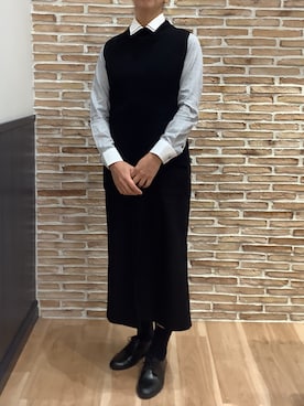 「アイテム（ビジネスシャツ）」を使った、BRICK HOUSE シャツ工房 福岡橋本木の葉モール店さん（レディース・164cm）の秋コーディネート