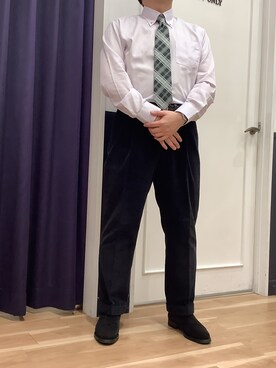 BRICK HOUSE シャツ工房 福岡橋本木の葉モール店さん（メンズ・163cm）の冬コーディネート