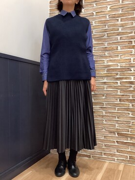 BRICK HOUSE シャツ工房 福岡橋本木の葉モール店さん(レディース・164cm)の冬コーディネート