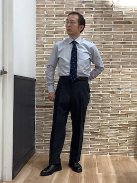 「アイテム（ネクタイ）」を使った、BRICK HOUSE シャツ工房 福岡橋本木の葉モール店さん（メンズ・163cm）の夏コーディネート
