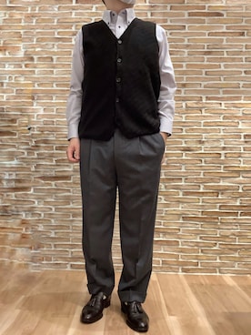 BRICK HOUSE シャツ工房 福岡橋本木の葉モール店さん(メンズ・163cm)の冬コーディネート