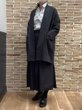 「アイテム（ビジネスシャツ）」を使った、BRICK HOUSE シャツ工房 福岡橋本木の葉モール店さん（レディース・164cm）の冬コーディネート