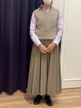 BRICK HOUSE シャツ工房 福岡橋本木の葉モール店さん(レディース・164cm)の冬コーディネート