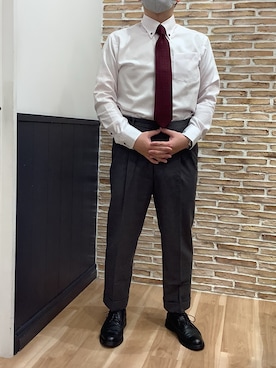 BRICK HOUSE シャツ工房 福岡橋本木の葉モール店さん（メンズ・163cm）の冬コーディネート