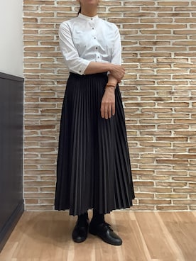 「アイテム（ビジネスシャツ）」を使った、BRICK HOUSE シャツ工房 福岡橋本木の葉モール店さん（レディース・164cm）の夏コーディネート