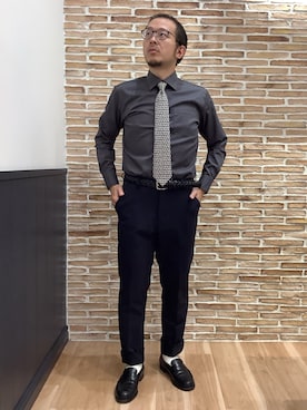 BRICK HOUSE シャツ工房 福岡橋本木の葉モール店さん（メンズ・163cm）の冬コーディネート