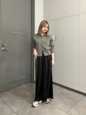 「ASICS（アシックス）のasics /アシックス GEL-1130（スニーカー、シルバー系）」を使った、妃那さん（レディース・158cm）の秋コーディネート