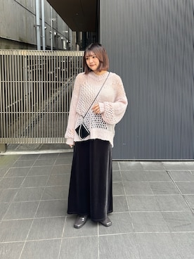 「アイテム（財布）」を使った、妃那さん（レディース・158cm）の秋コーディネート