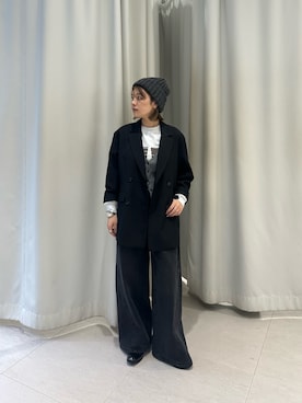 「KBF（ケイビーエフ）のアイテム（キャミソール）」を使った、妃那さん（レディース・158cm）の秋コーディネート