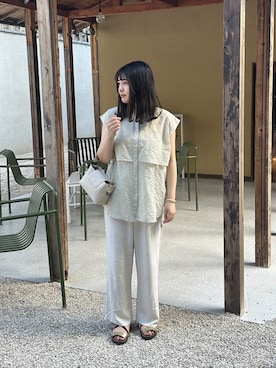「studio CLIP（スタディオクリップ）のアイテム」を使った、妃那さん（骨格ストレート・レディース・158cm）の夏コーディネート