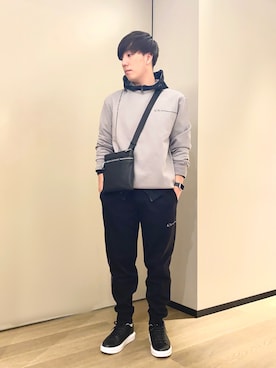 「シンフルコーデ」｜「アイテム（ナイロンジャケット）」を使った、yusukeさん（メンズ・175cm）の冬コーディネート