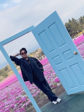 「ADRER（アドラー）のアイテム（テーラードジャケット）」を使った、カズさん（メンズ・176cm）の春コーディネート