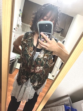 「Handmade（ハンドメイド）のアイテム」を使った、りんさん（レディース・152cm）の夏コーディネート