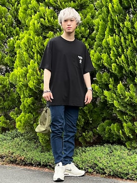 「半袖」｜「アイテム（その他）」を使った、Toru さん（メンズ・168cm）の春コーディネート