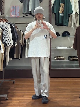 「アイテム（ニットキャップ/ビーニー）」を使った、Toru さん（メンズ・168cm）の夏コーディネート