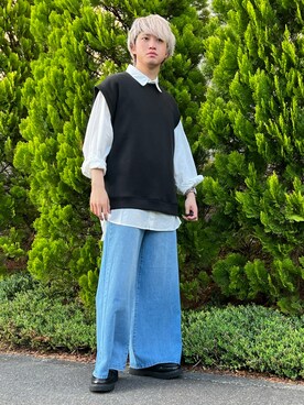 「KBF（ケイビーエフ）のアイテム」を使った、Toru さん（メンズ・168cm）の春コーディネート