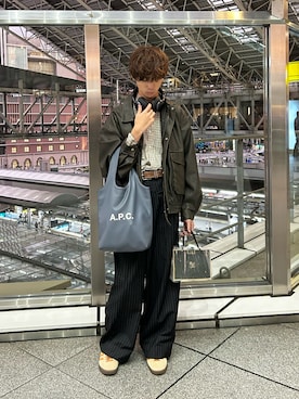 「BEAMS（ビームス）のアイテム」を使った、びっきーさん（メンズ・174cm）の秋コーディネート
