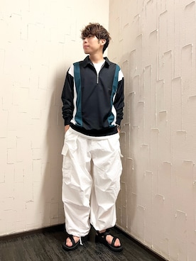 「CPCM」｜「アイテム（サンダル）」を使った、YUKIさん（メンズ・172cm）の秋コーディネート