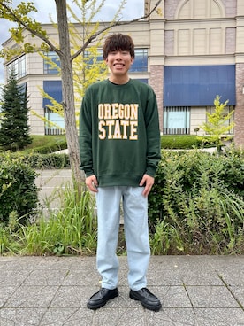 「CPCM」｜「アイテム（モカシン/デッキシューズ）」を使った、YUKIさん（メンズ・172cm）の秋コーディネート