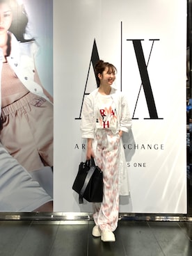 「ARMANI EXCHANGE（アルマーニエクスチェンジ）のアイテム（シャツワンピース）」を使った、Ⓜ︎atsubeさん（レディース・154cm）の冬コーディネート