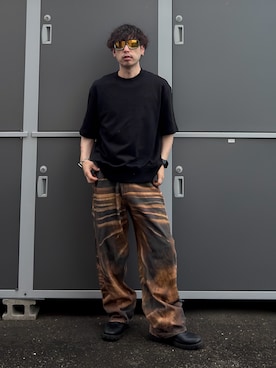 「アイテム（サングラス）」を使った、shinyaさん（メンズ・168cm）の秋コーディネート