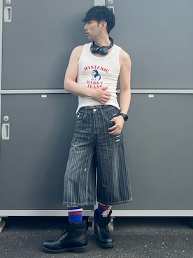 「アイテム（財布）」を使った、shinyaさん（メンズ・168cm）の夏コーディネート