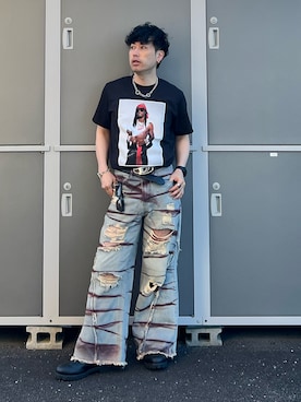 「アイテム（レッグウェア）」を使った、shinyaさん（メンズ・168cm）の秋コーディネート