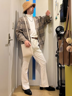 「WEGO（ウィゴー）のWEGO/リバーシブルファーボアバケットハット（ハット）」を使った、shinyaさん（メンズ・168cm）の秋コーディネート