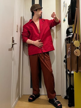 「RAGEBLUE（レイジブルー）のアイテム（サンダル）」を使った、shinyaさん（メンズ・168cm）の夏コーディネート