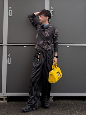 「アイテム（キーケース/キーアクセサリー）」を使った、shinyaさん（メンズ・168cm）の秋コーディネート