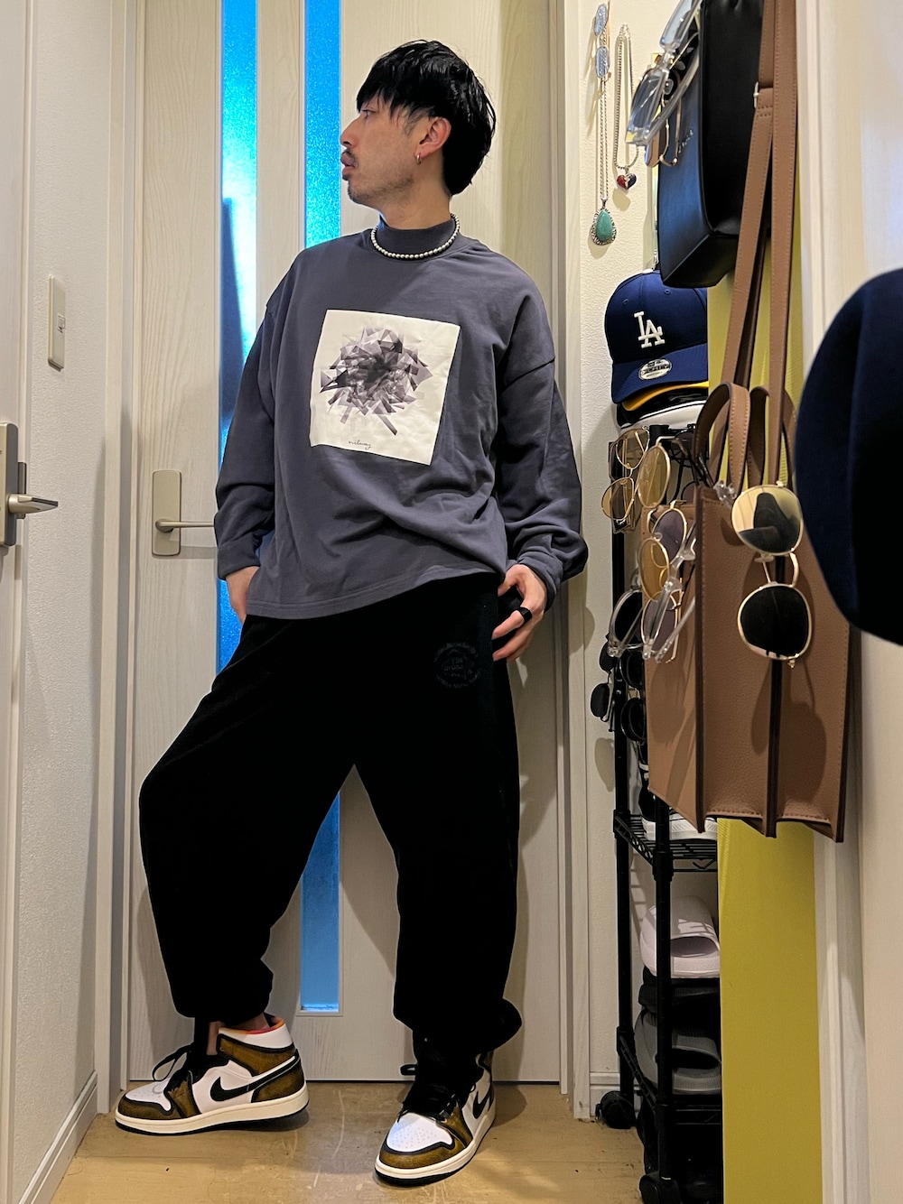 エア ジョーダン 1 MID SE /MDQ8417 #071BLACK/TAXI