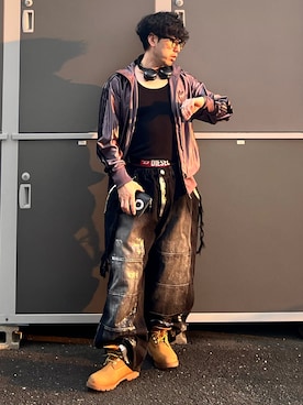 「アイテム（ヘアスタイリング/ヘアワックス）」を使った、shinyaさん（メンズ・168cm）の秋コーディネート