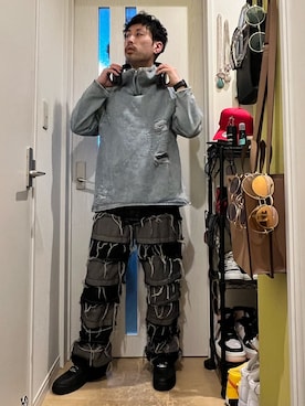 「８(eight)（エイト）のアイテム」を使った、shinyaさん（メンズ・168cm）の冬コーディネート