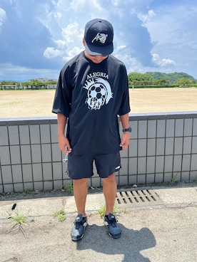 「サッカー」｜「アイテム（その他シューズ）」を使った、REP WEB STOREさん（メンズ・170cm）の夏コーディネート
