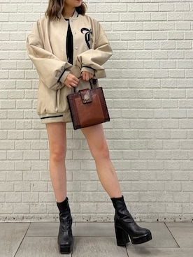 熊澤姫奈さん(レディース・155cm)の秋コーディネート